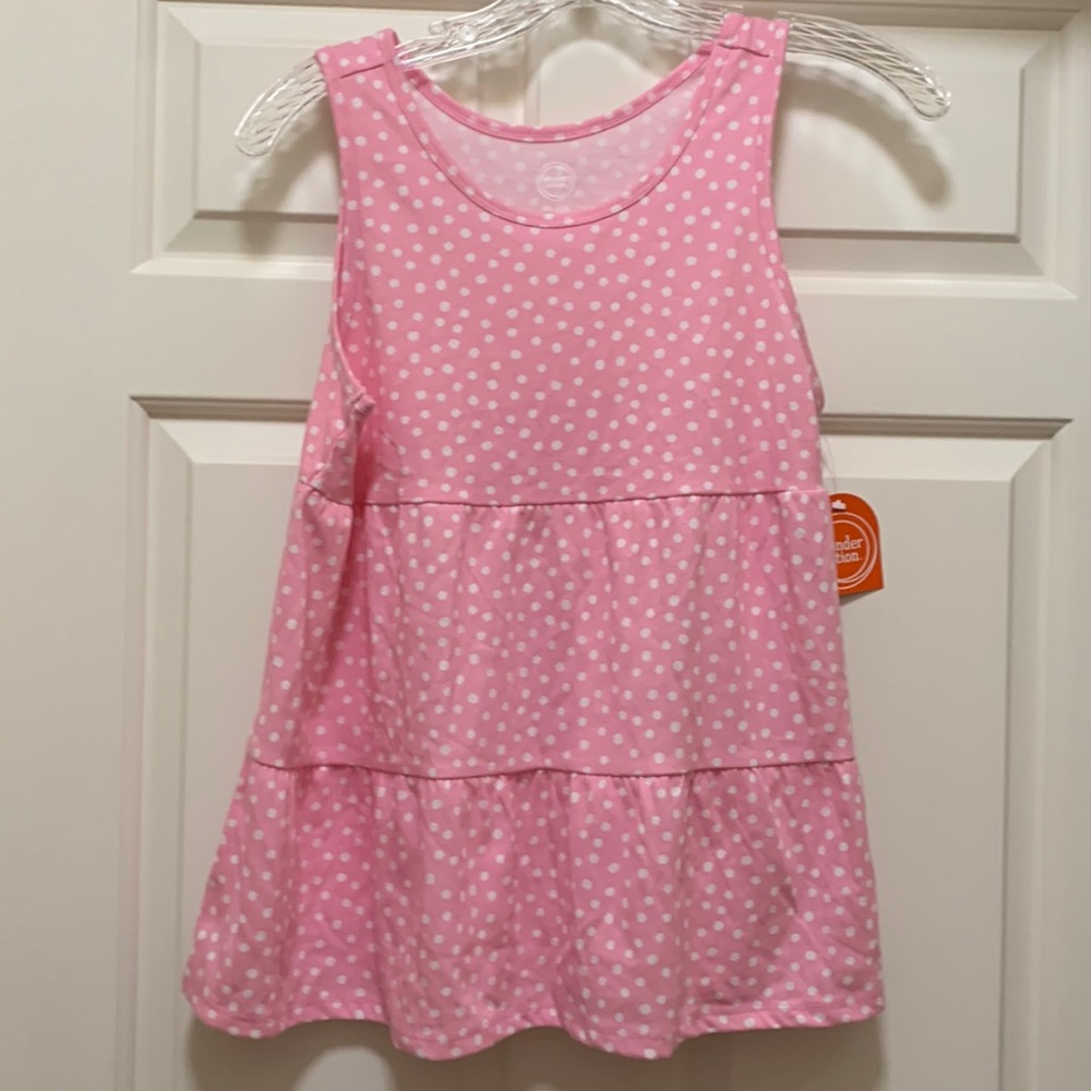 NWT pink polka dot sundress or tank top